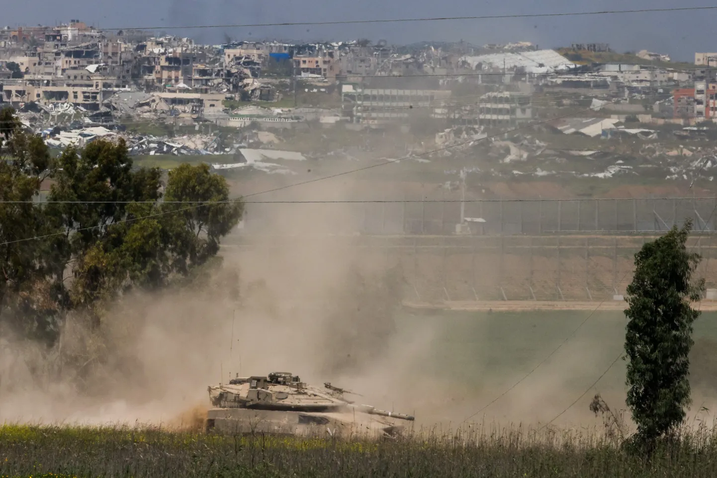 Iisraeli armee Gaza sektori piiril 18. märtsil 2025.
