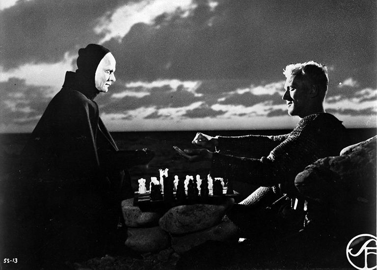 Max von Sydow ja Bengt Ekerot rootsi klassiku Ingmar Bergmani filmis «Seitsmes pitser».