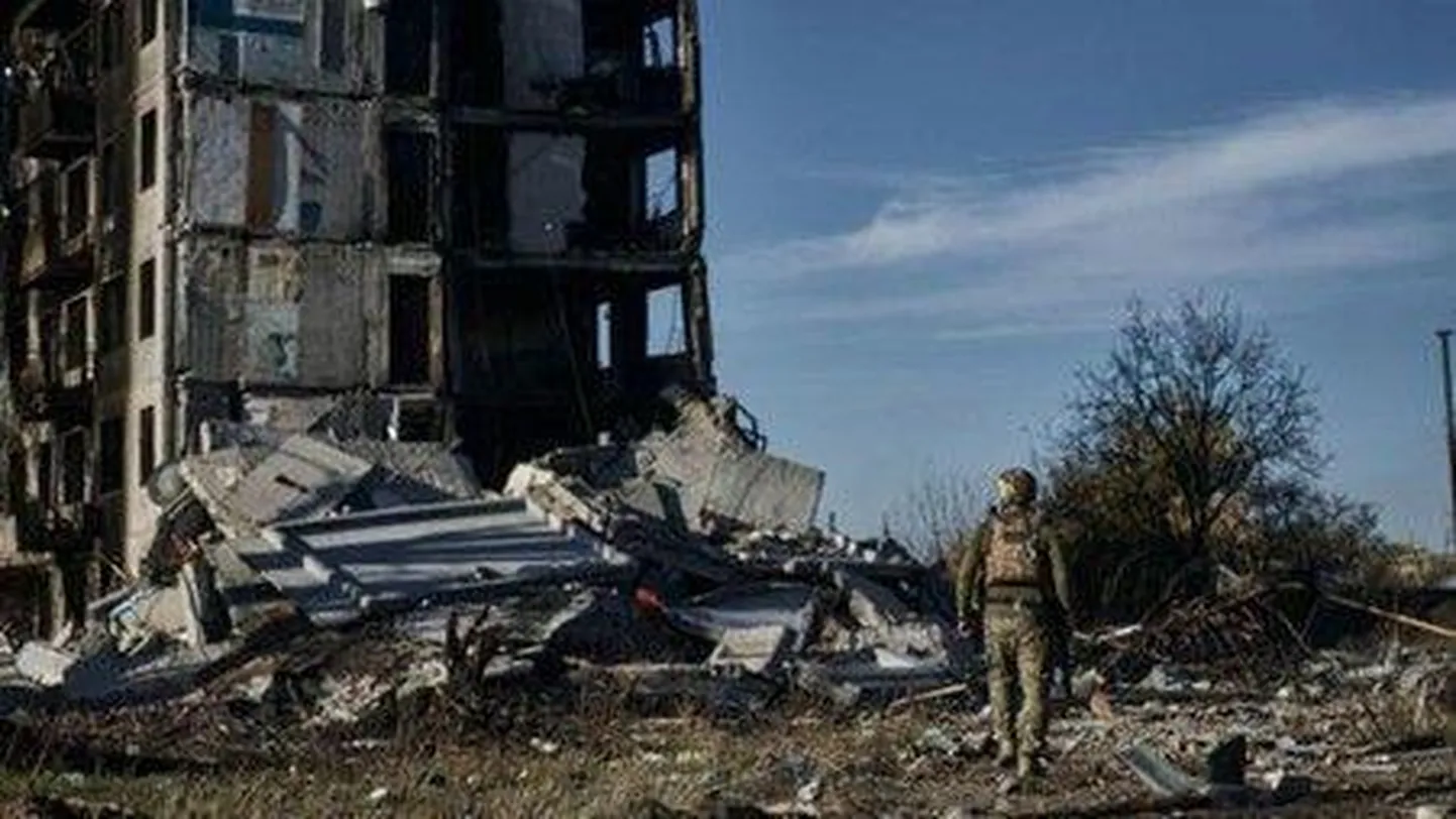 Город Авдеевка под Донецком почти полностью разрушен за последний месяц интенсивных боев.