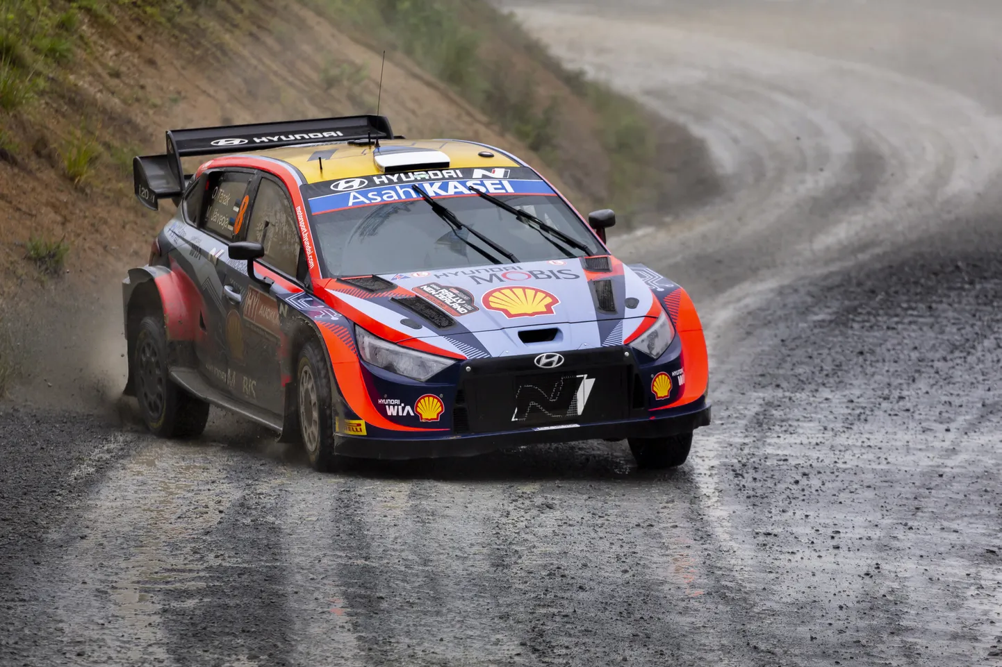 Ott Tänak ja Martin Järveoja Uus-Meremaa rallil.