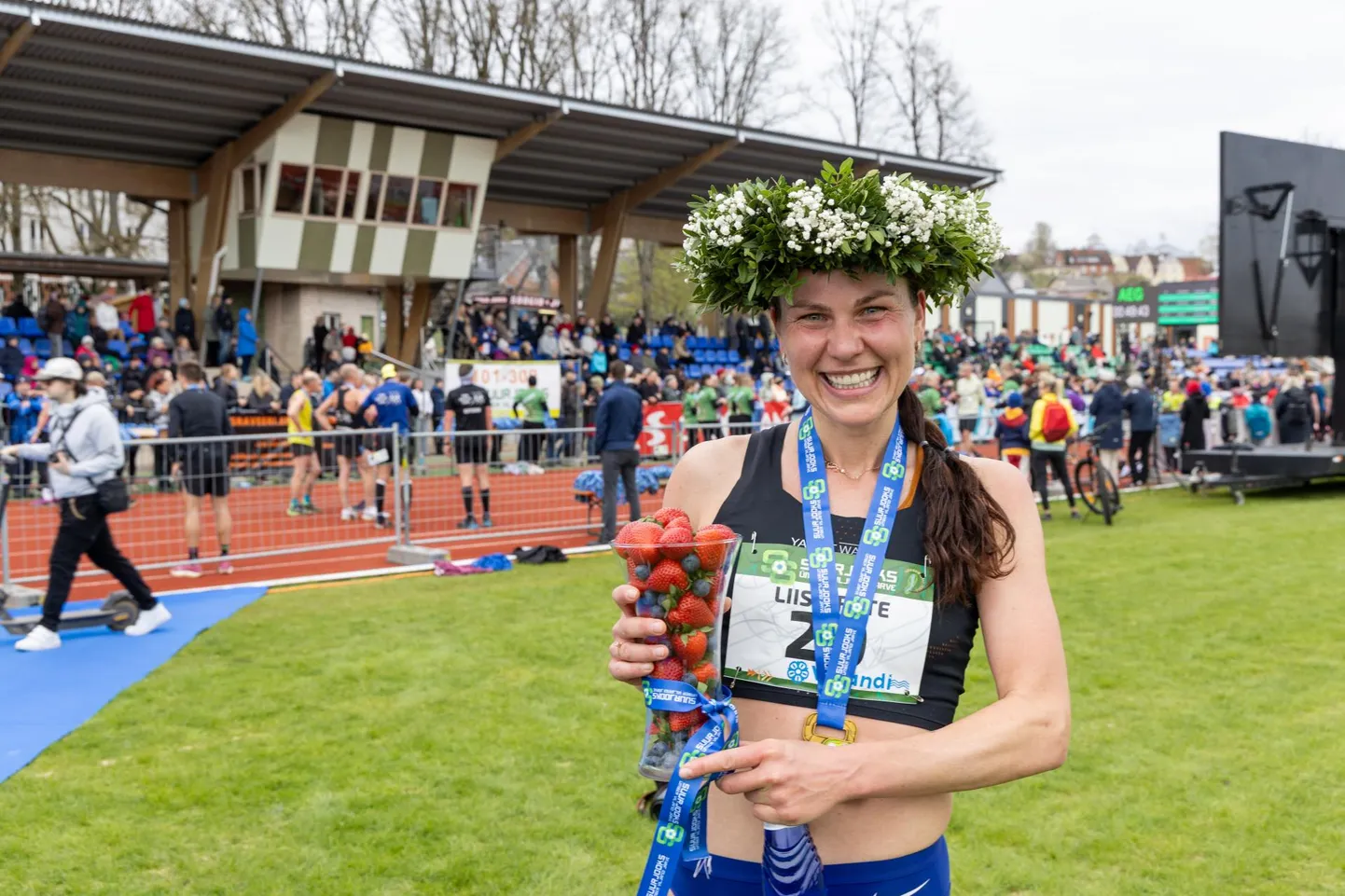 96. suurjooksu ümber Viljandi järve võitis naiste arvestuses Liis-Grete Arro ajaga 43.37.