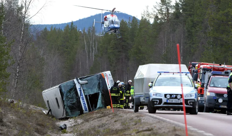 Bussiõnnetus Põhja-Rootsis