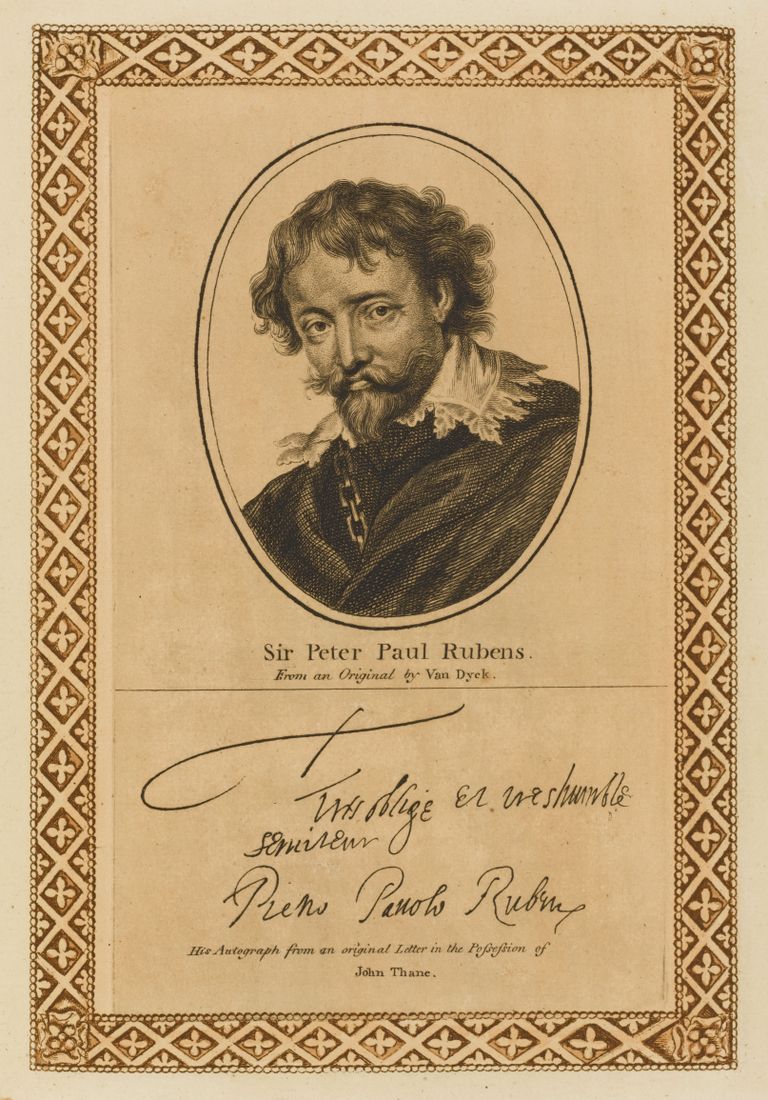 Flaami maalikunstnik Peter Paul Rubens (1577–1640) ja ta autogramm