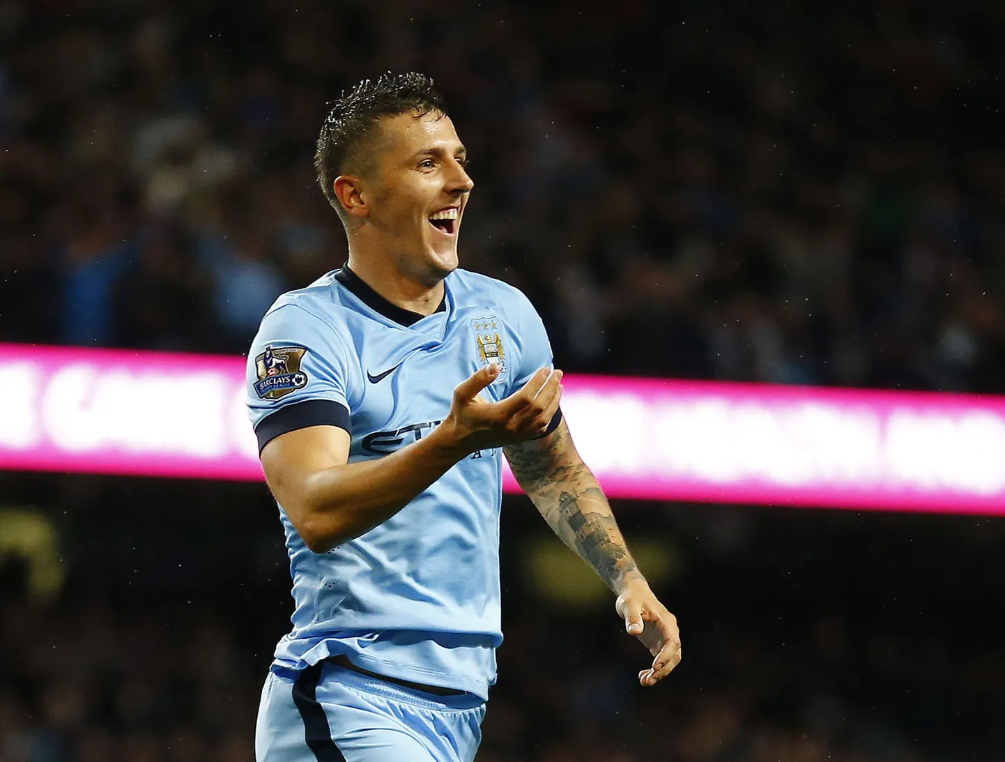 Stevan Jovetic lõi Liverpoolile kaks väravat.