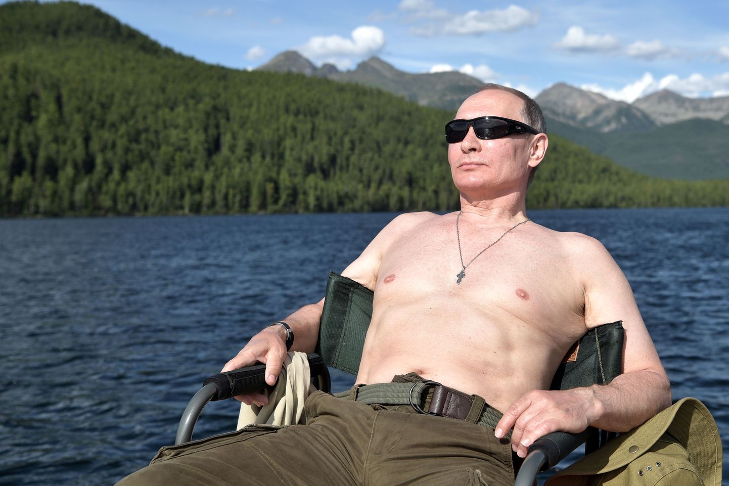 Putin Siberis puhkamas 2017. aastal