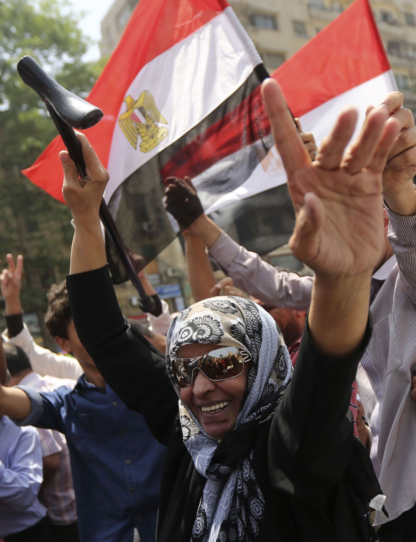 El-Sisi toetaja 29. mail Tahriri väljakul Kairos