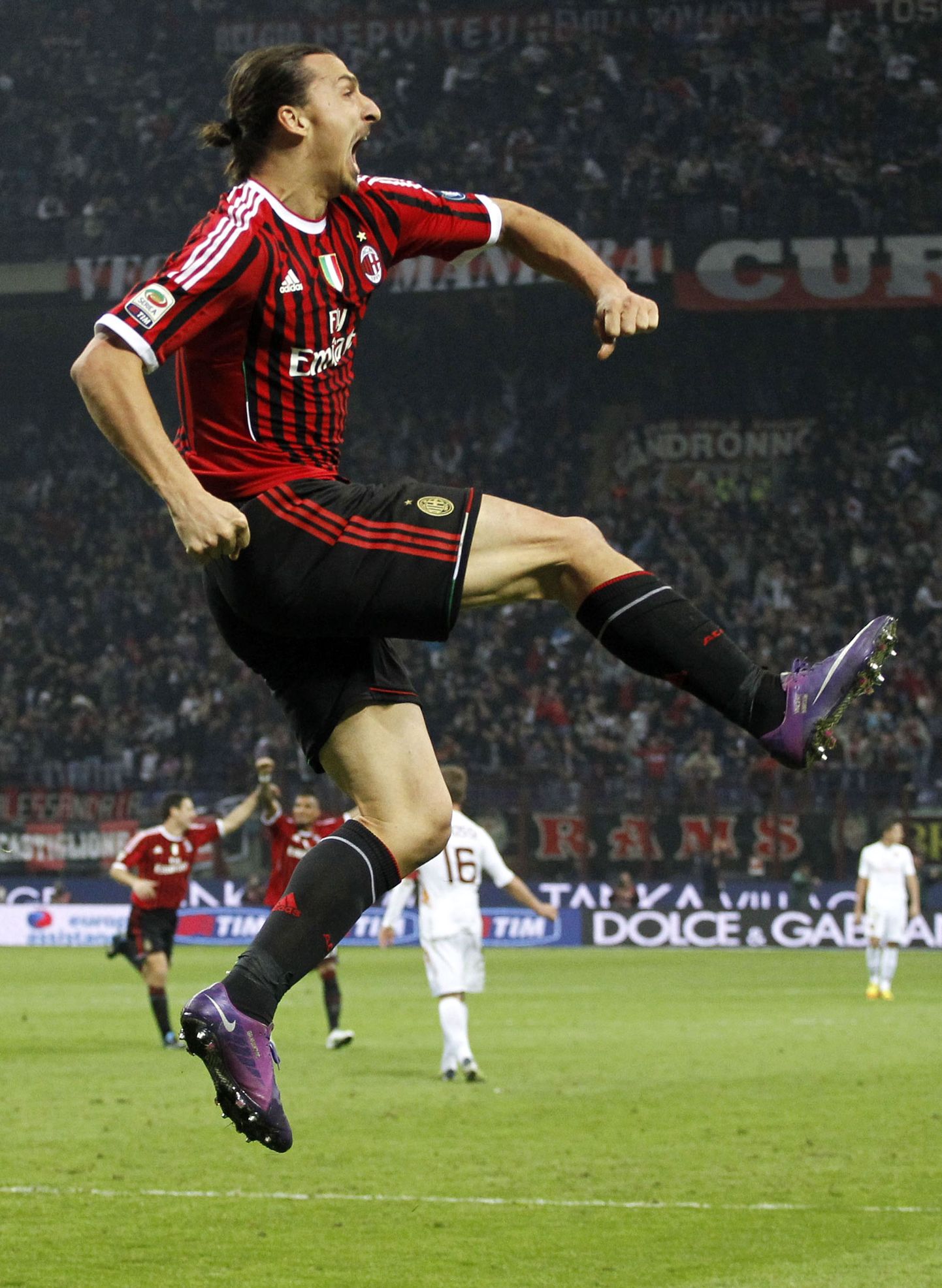 AC Milani tähtmängija Zlatan Ibrahimovic.
