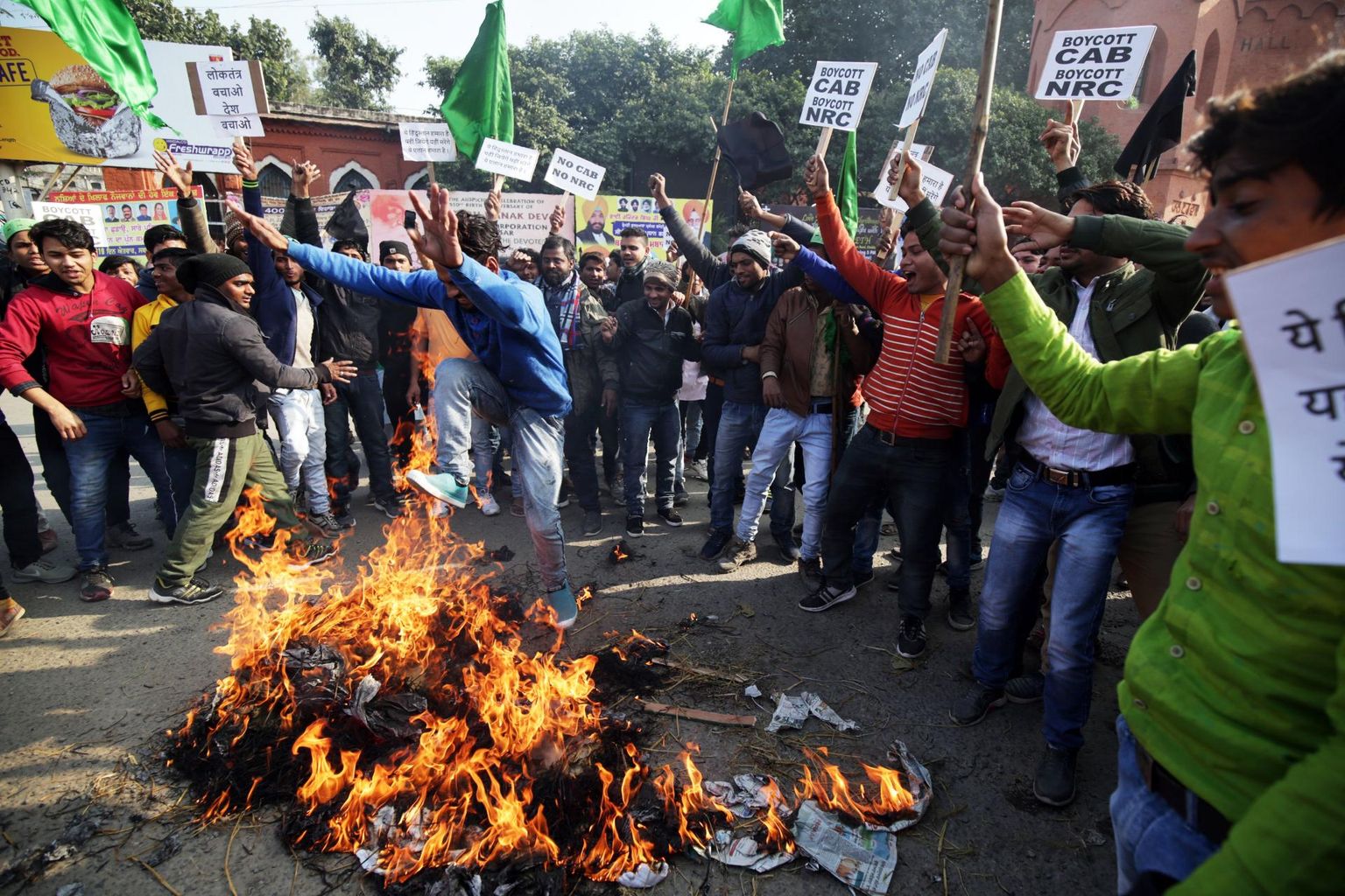 Meeleavaldajad India Amritsari linnas.
