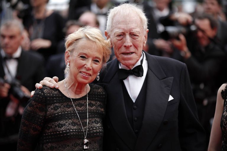 Max Von Sydow ja Catherine Brelet Cannes'i filmifestivalil 2016