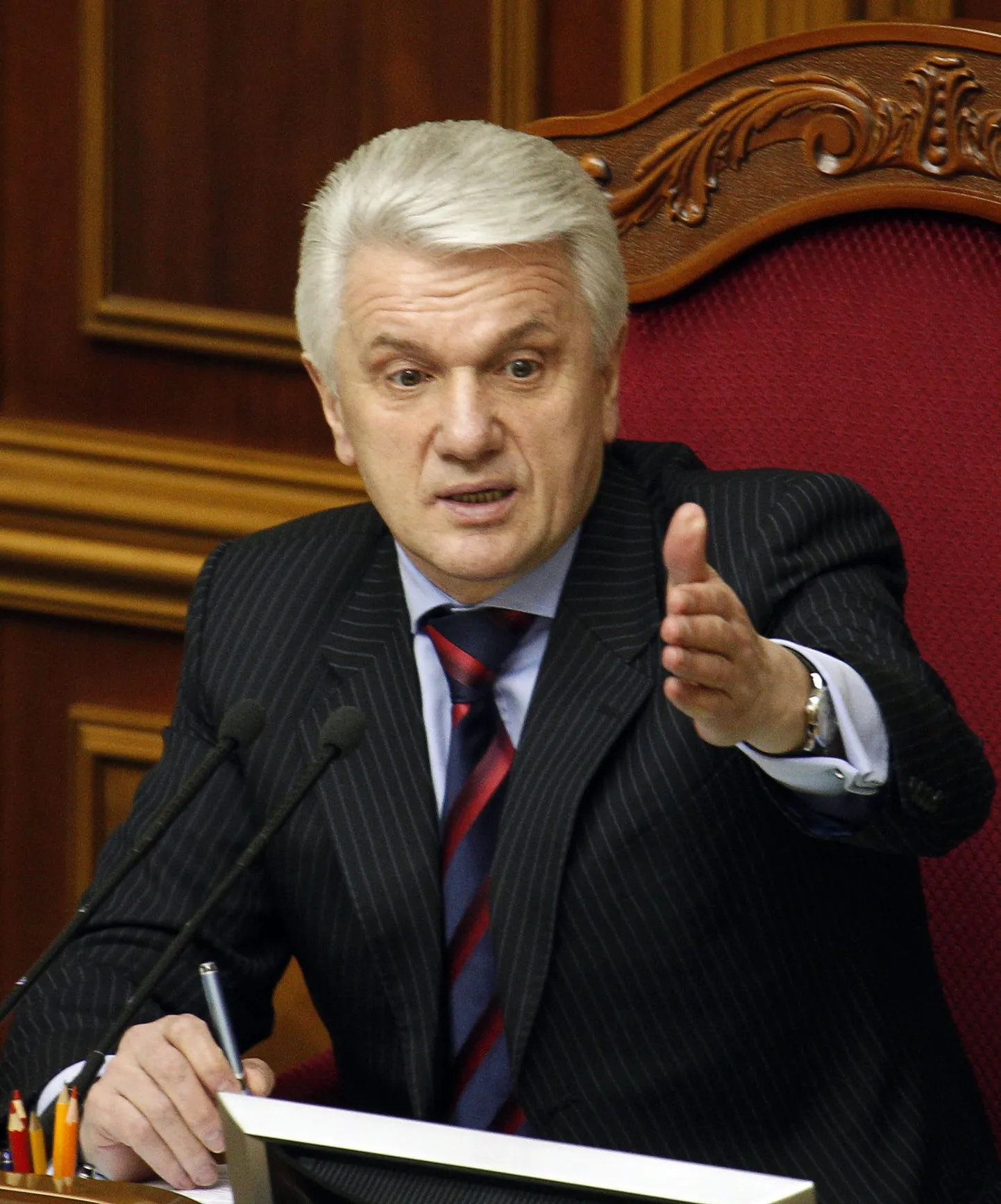 Ukraina ülemraada esimees Volodõmõr Lõtvõn.