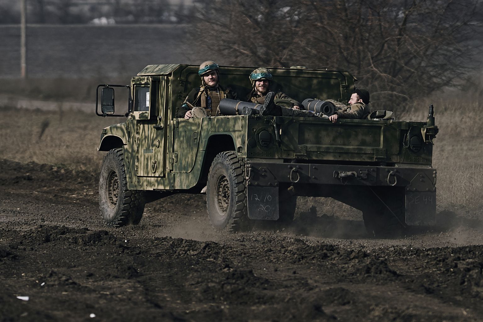 Ukraina sõdurid Bahmutis 26. märtsil 2023.