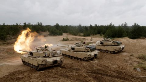 USA tõi õppusteks Leetu tanke ja lahingmasinaid
