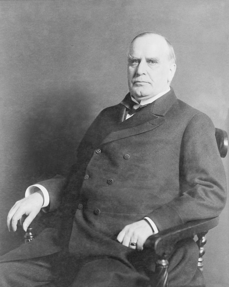 USA president William McKinley 1900. aasta fotol