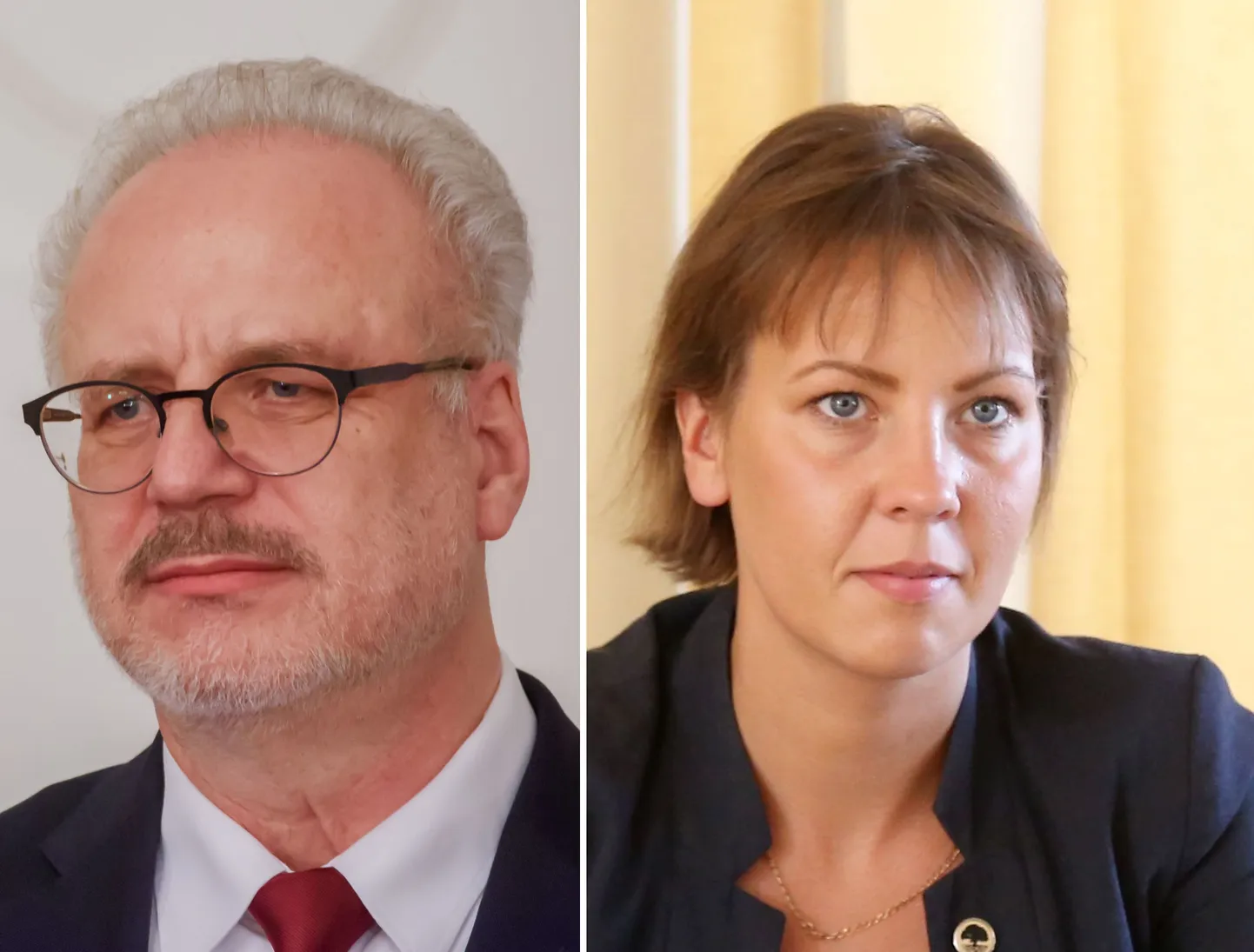 Valsts prezidents Egils Levits, izglītības un zinātnes ministri Anita Muižniece