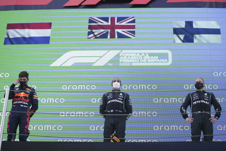 Spānijas Grand prix izcīņas pjedestāls