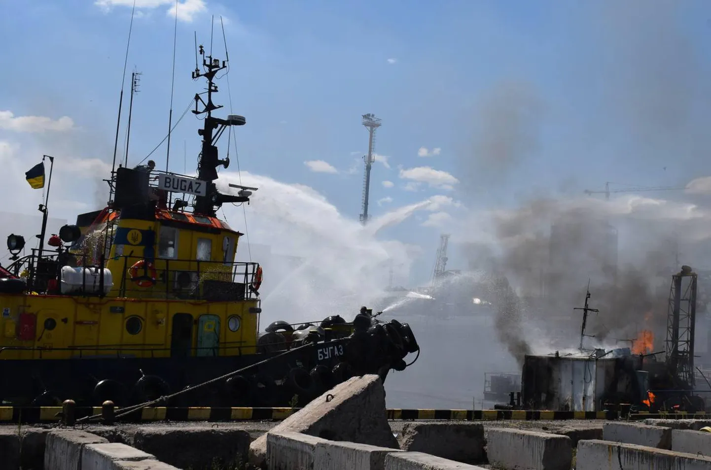 Venemaa laupäevane raketirünnak Odessa sadamale.