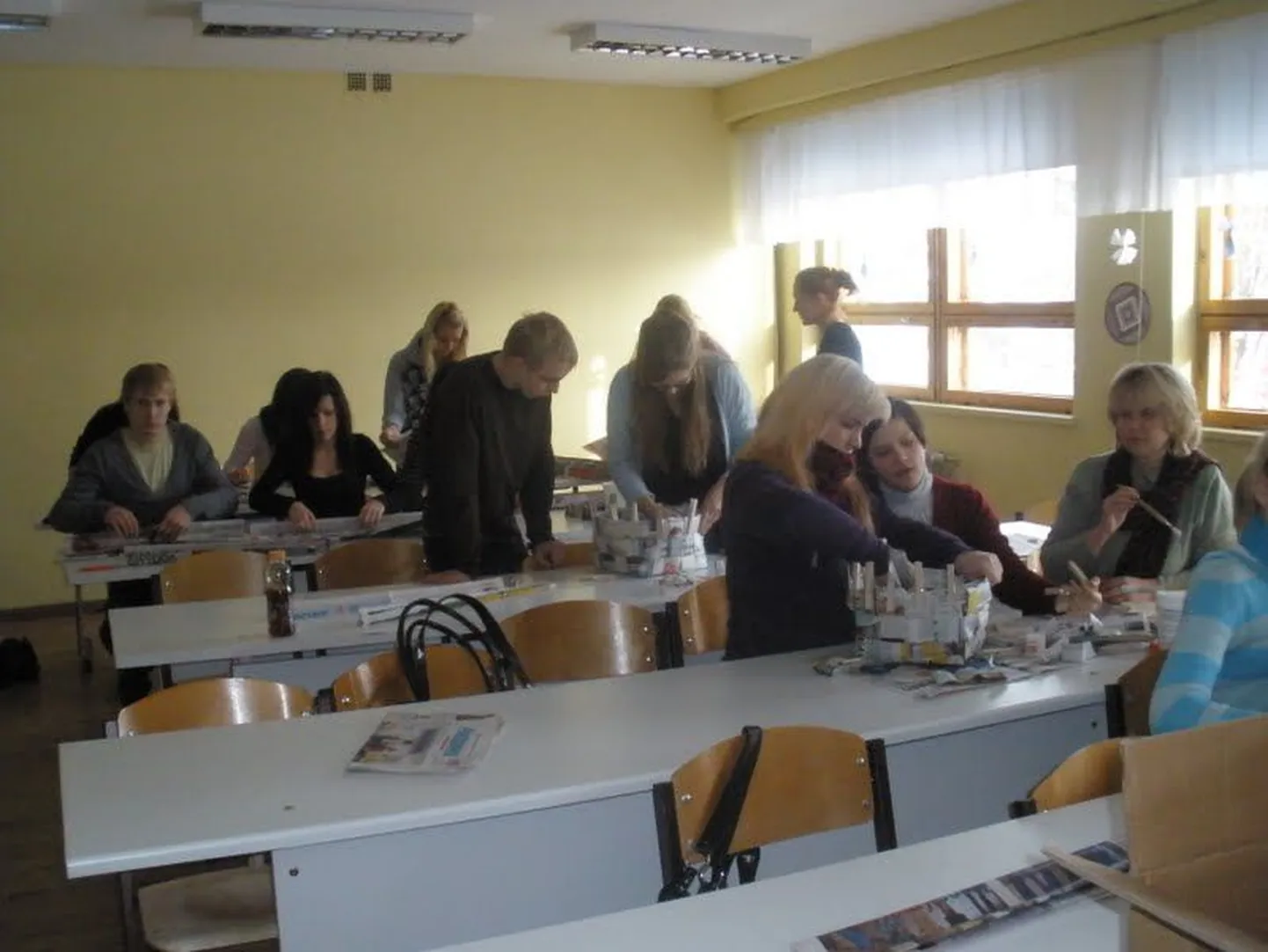 Võhma gümnaasiumis peeti koolilehtede päev.