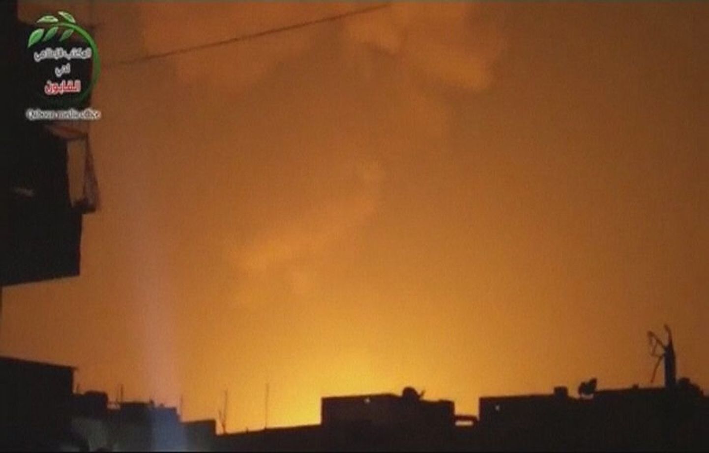 Hööguv taevas Damascuse kohal pärast plahvatust, mille põhjustas Süüria riigitelevisiooni andmetel Iisraeli rünnak pealinnas asuvale teaduskeskusele.