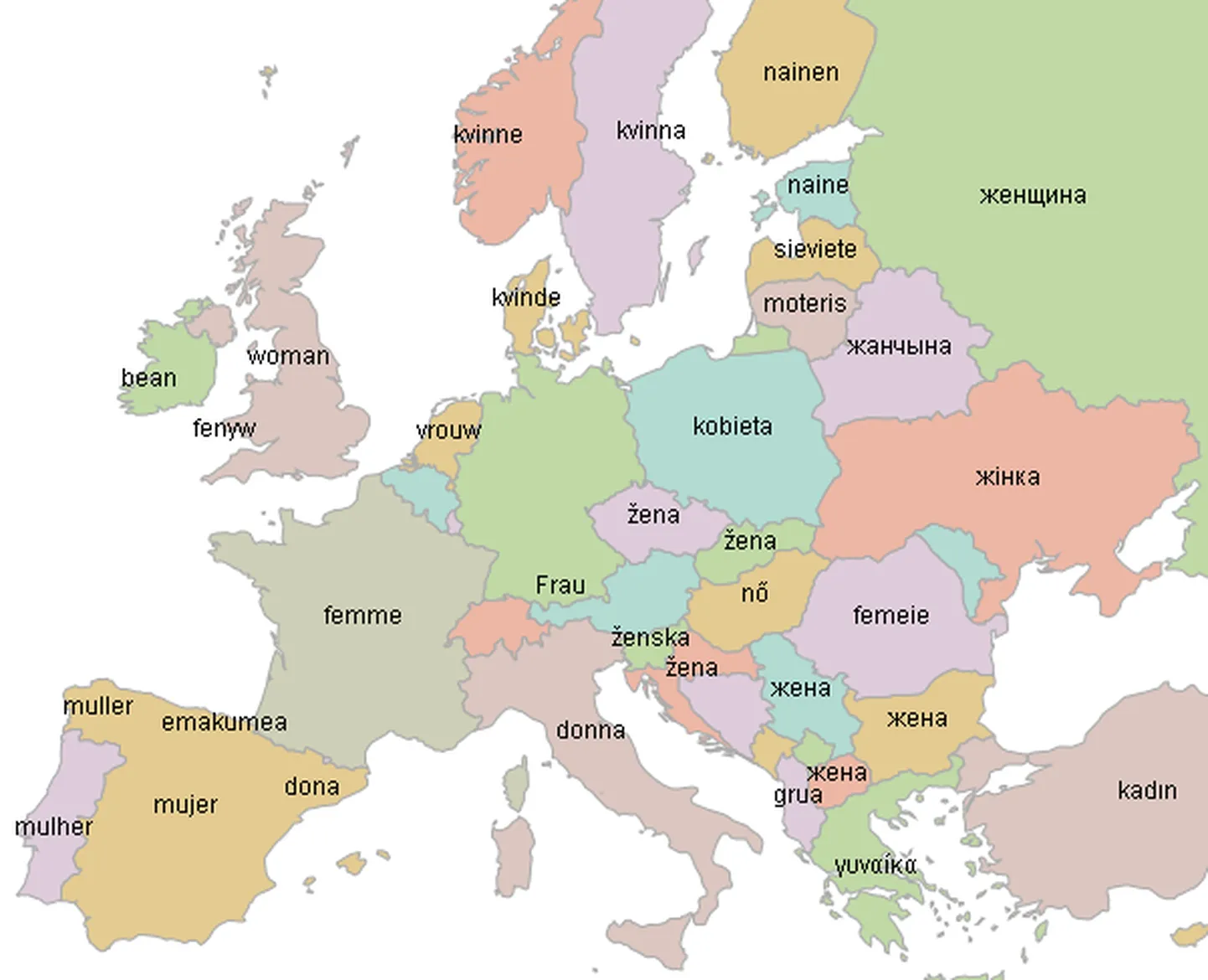 Euroopa keelte võrdlemise veebirakendus UK Data Exploreri kodulehel.