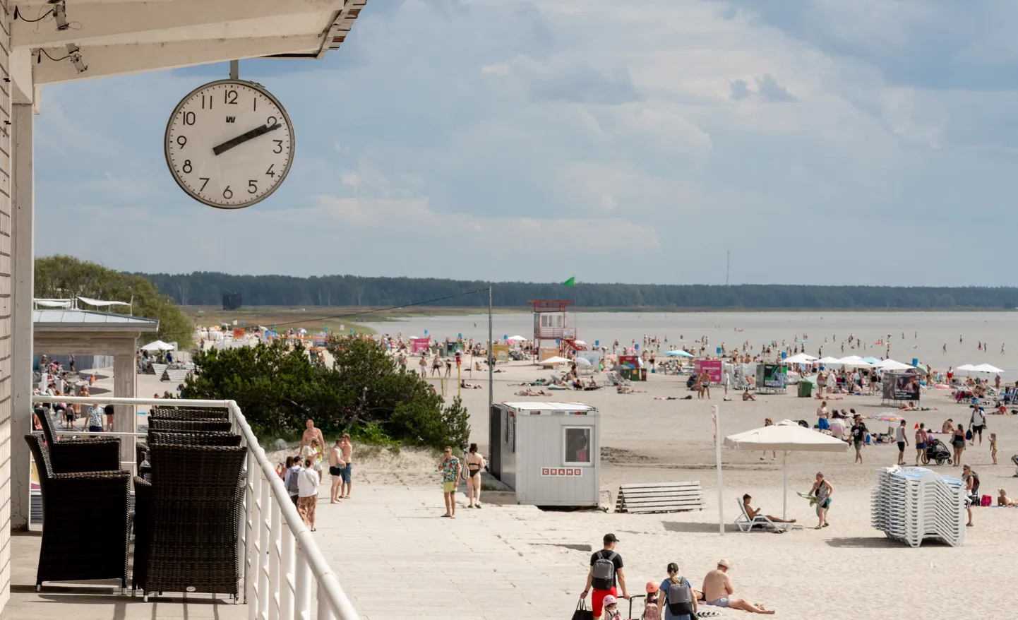 Suvitajad Pärnu rannas.