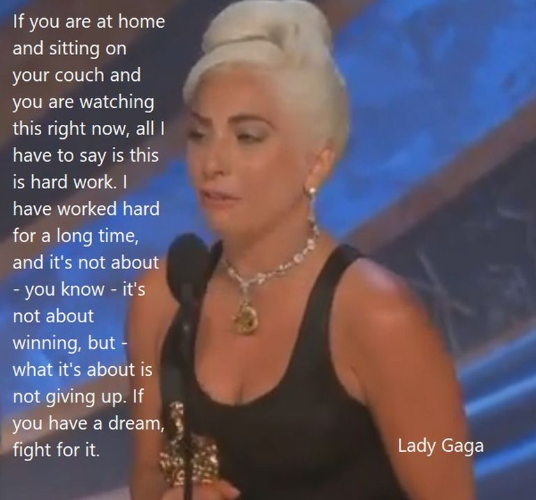 Речь Леди Гага на "Оскаре"