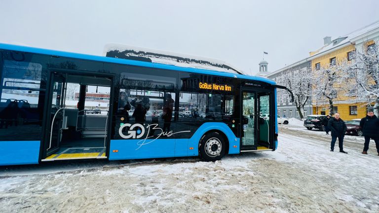 Новые автобусы "GoBus" с начала февраля вышли на нарвские линии.