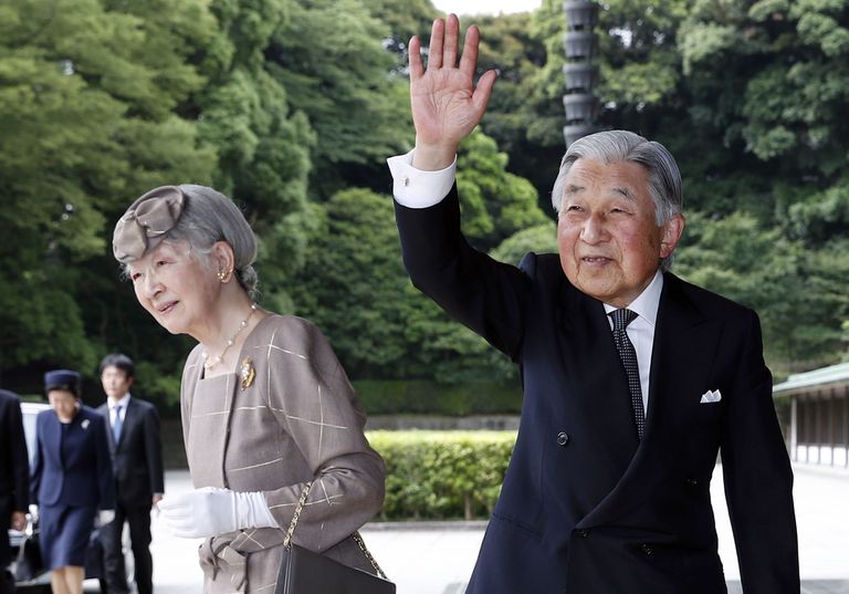 Jaapani keiser Akihito ja keisrinna Michiko
