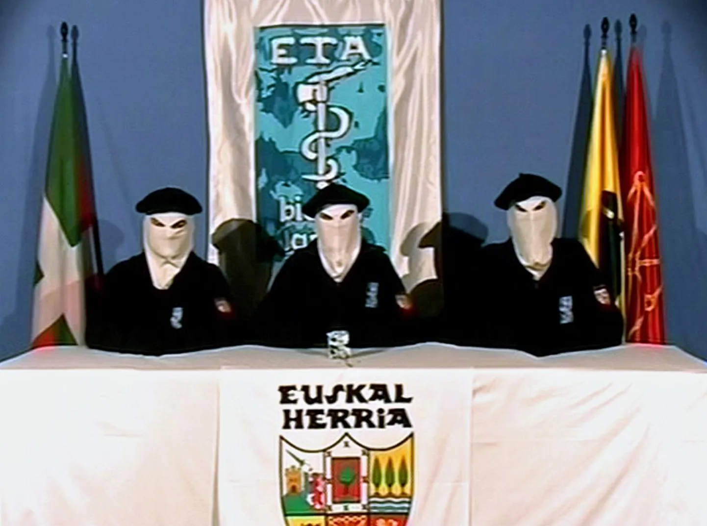 Baski äärmusorganisatsiooni ETA liikmed.