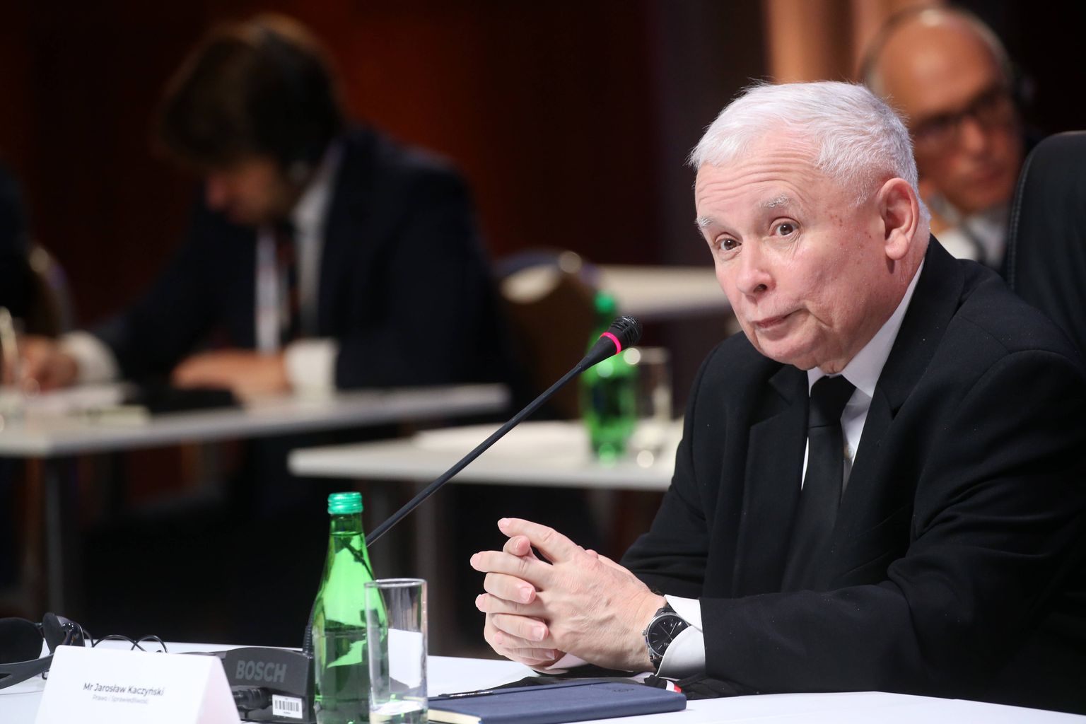 Poola valitseva konservatiivse erakonna Seadus ja Õiglus (PiS) juht Jarosław Kaczyński.