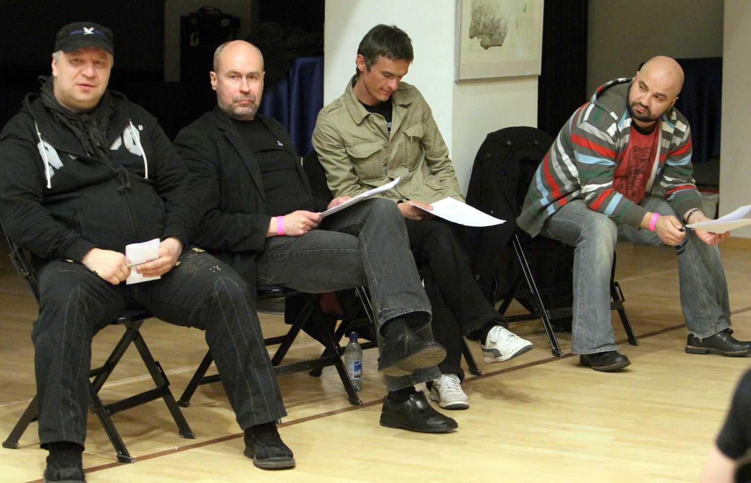 Konkursi žürii oli esinduslik: (vasakult)Kalle Vilpu, Vello Kuura, Marek Talts ja Mihkel Raud.