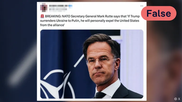 Марк Рютте ничего не говорил об исключении США из НАТО