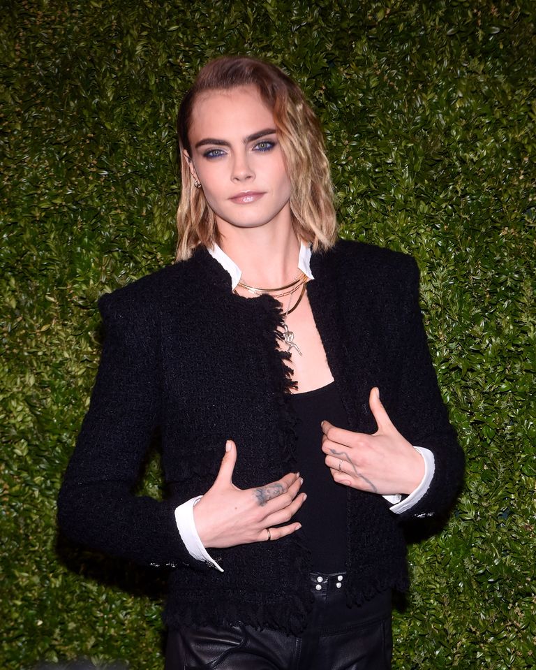 April 29, 2019 - New York, NY, USA - NEW YORK, NEW YORK - APRIL 29: Cara Delevingne attends the Chanel 14th Annual Tribeca Film Festival Artists Dinner at Balthazar on April 29, 2019 in New York City. Photo: imageSPACE (Credit Image: © Imagespace via ZUMA Wire) Кара Делевинь