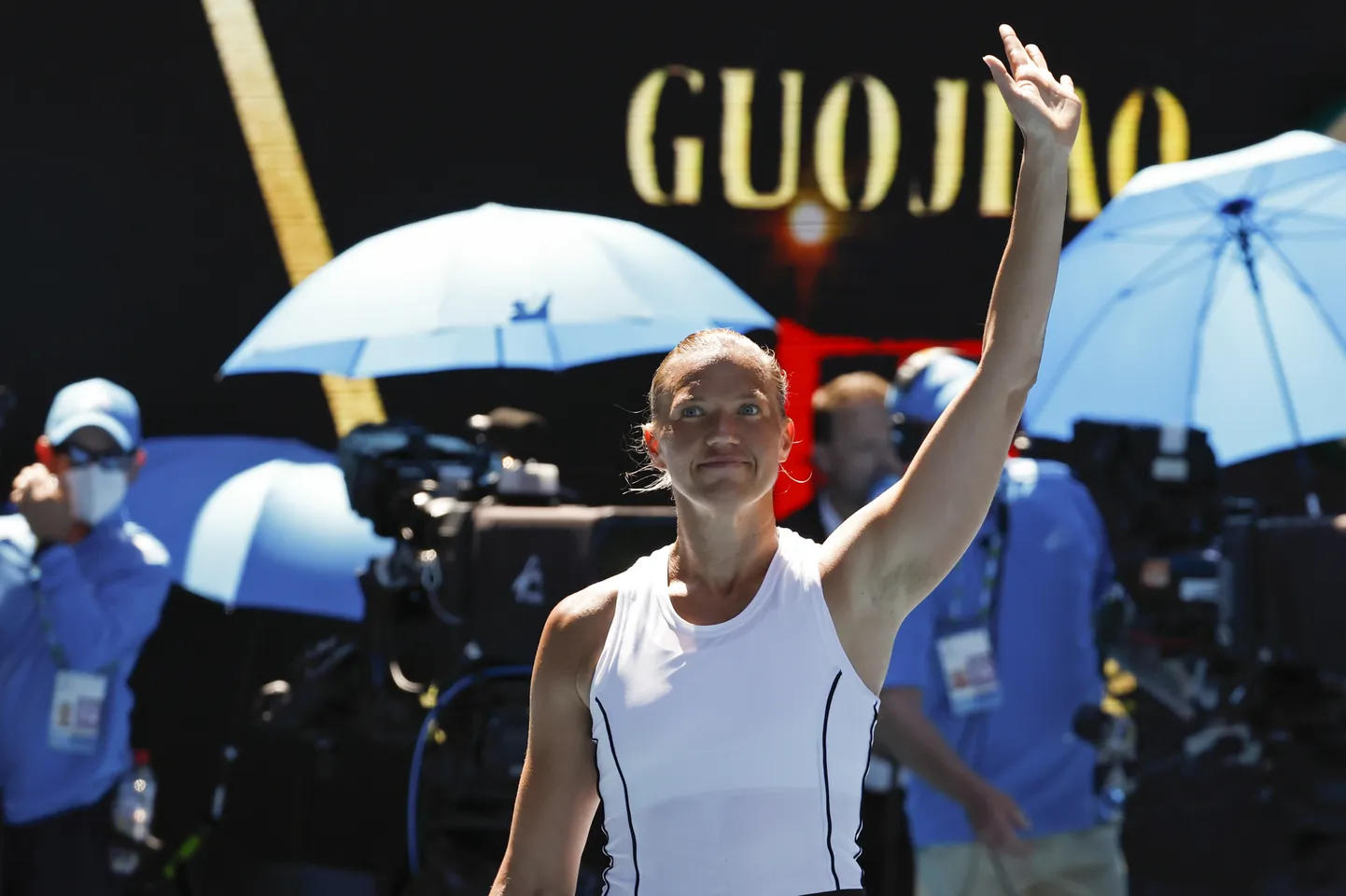 Kaia Kanepi Austraalia lahtistel.