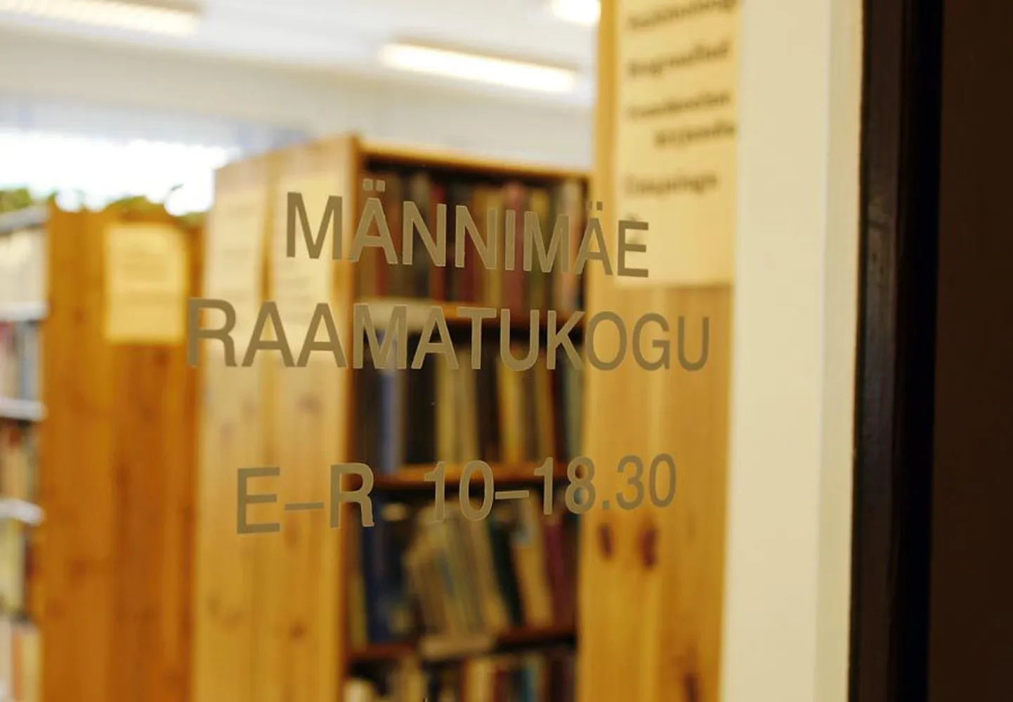 Uuel nädalal keeratakse Männimäe raamatukogu uksed lahti vaid selleks, et ruumid lõplikult tühjaks teha.