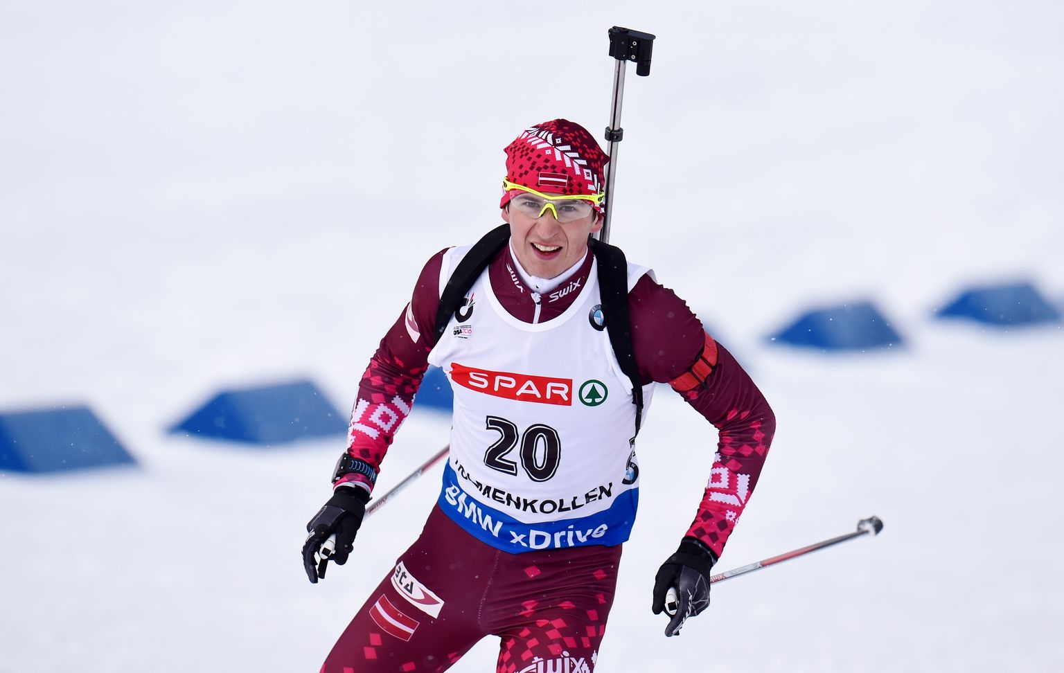 Latvijas biatlonists Andrejs Rastorgujevs.