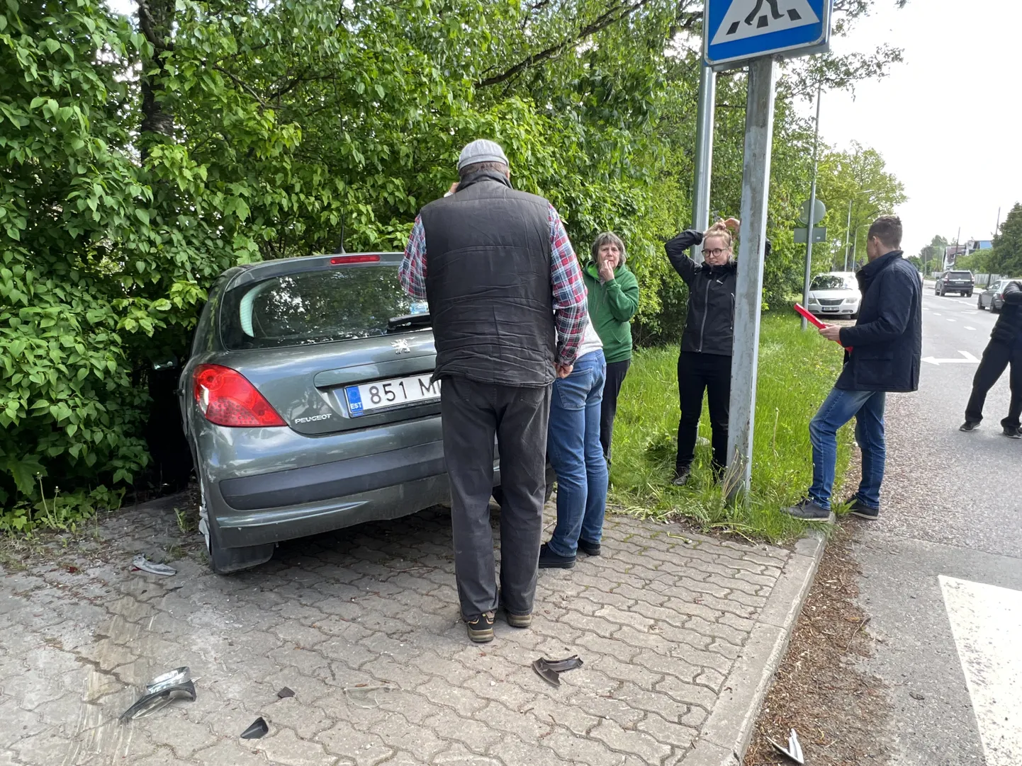 Avarii tiheda liiklusega Pärnu ja Raudtee tänava nurgal Paides.