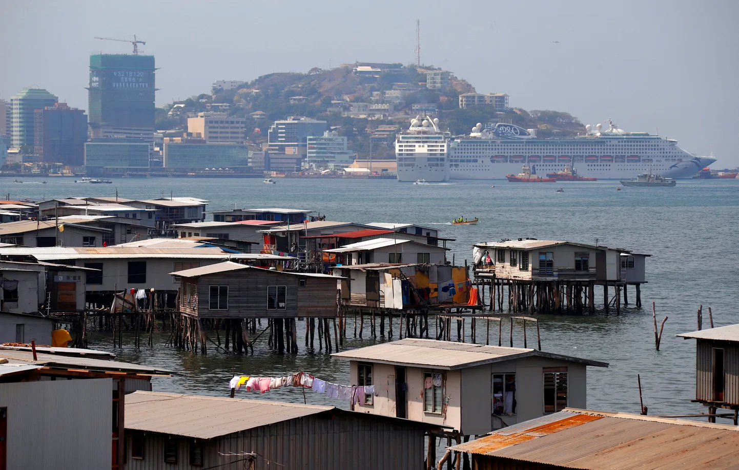 Paapua Uus-Guinea pealinn Port Moresby. Foto on illustratiivne.