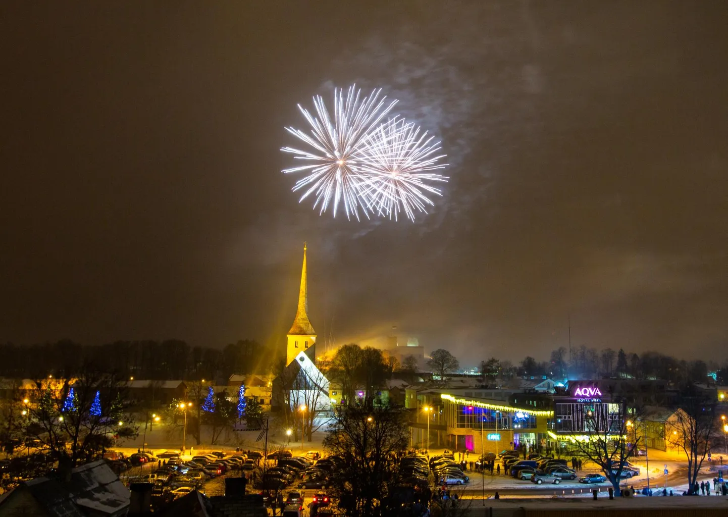 Aastavahetus Rakveres 2018. aastal.