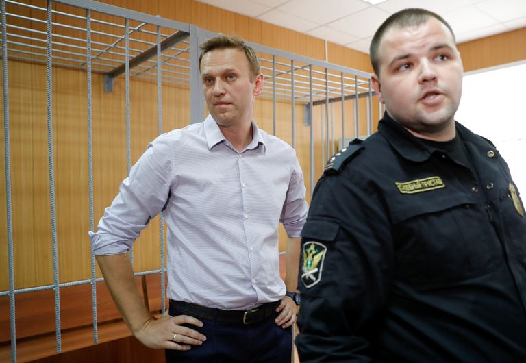 Navalnõi eile kohtus.