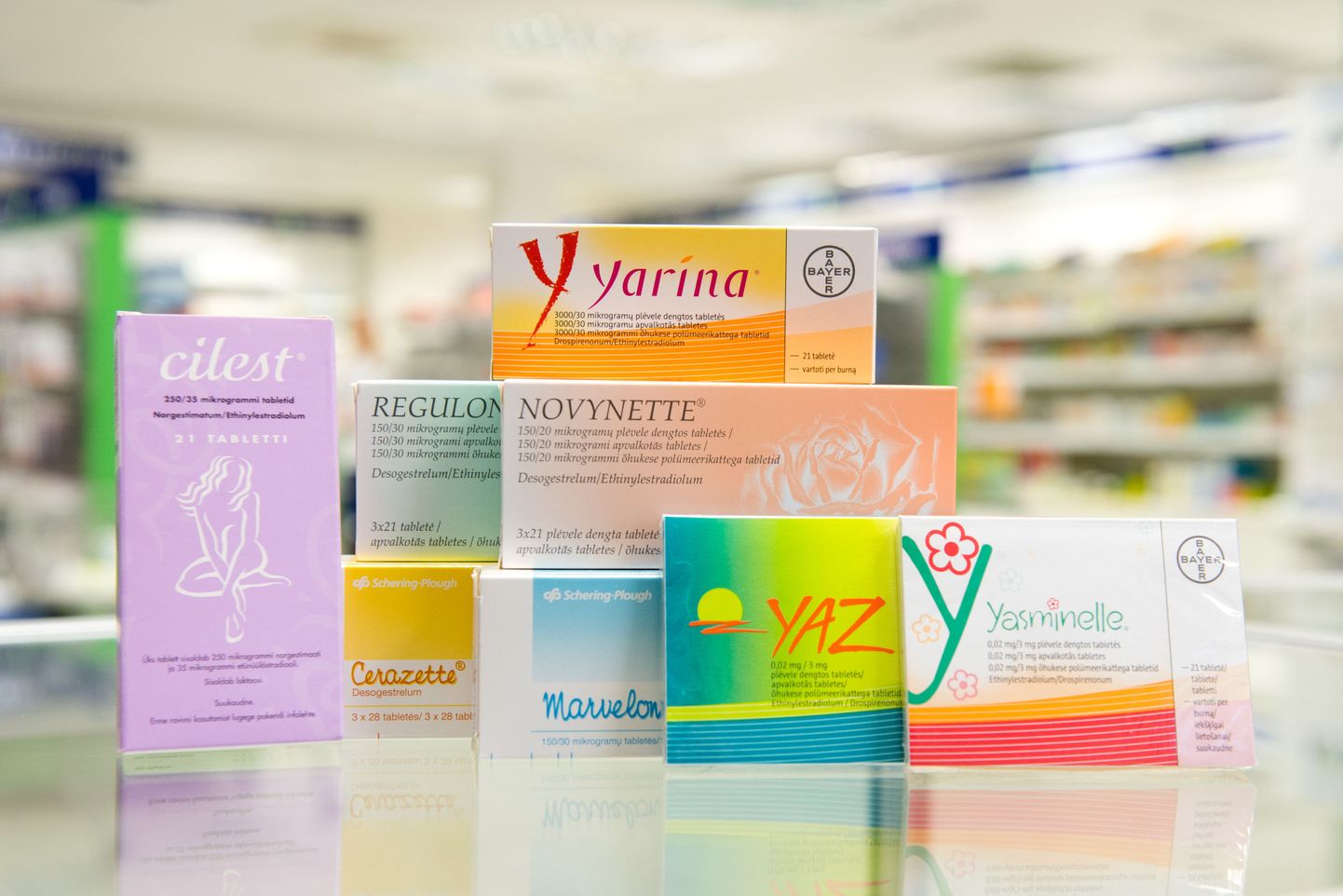 Eestis laialt levinud rasestumisvastased tabletid, mille ohutust kontrollitakse.