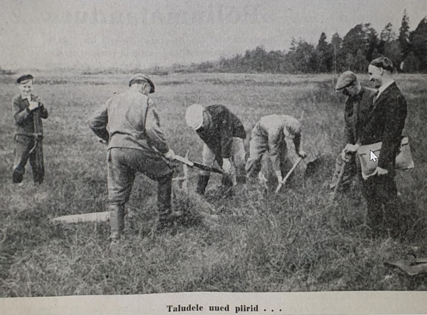 Ajakiri Eesti Talu esikaas 1940. aasta 23. novembrist. Fotol allkiri "Taludele uued piirid..."