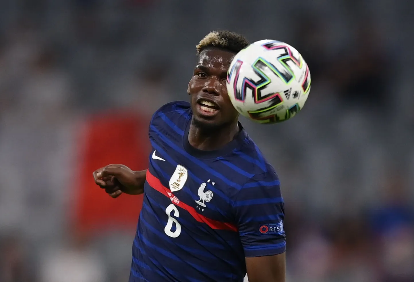 Paul Pogba kohtumises Saksamaa vastu.