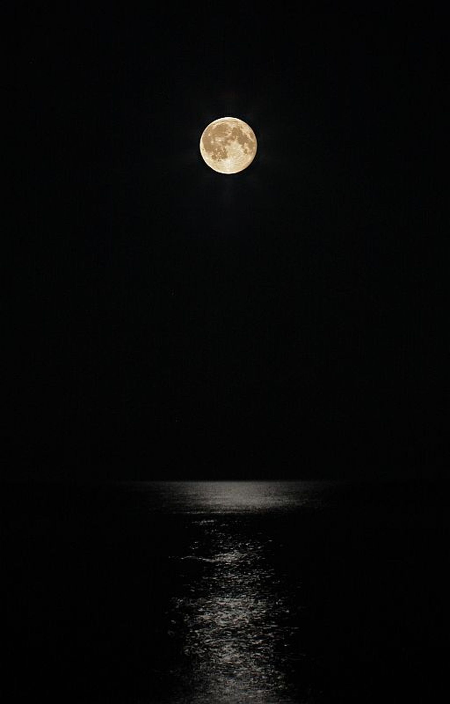 Kuu Peipsi kaldalt.