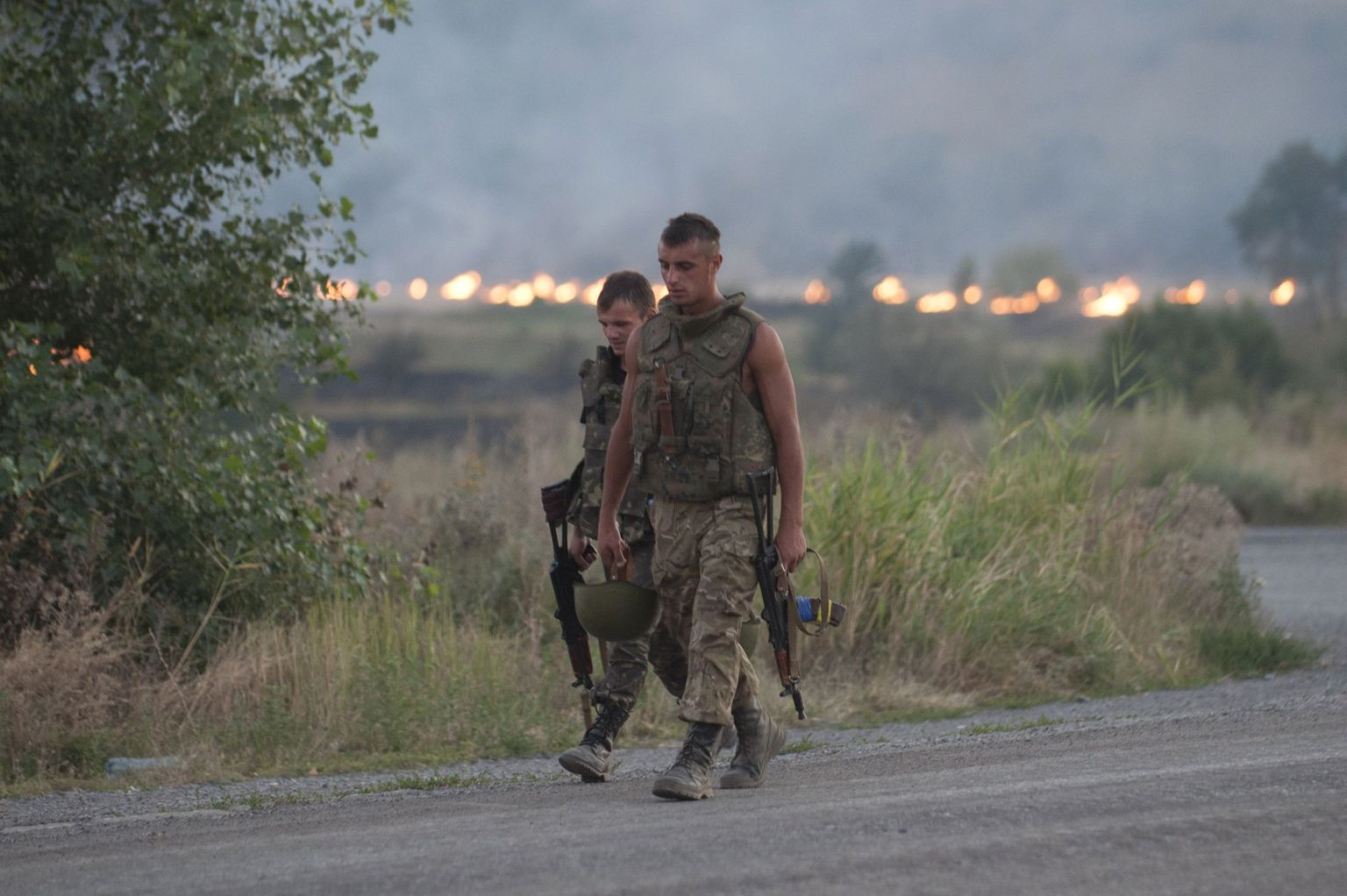 Ukraina sõdurid Ilovaiskis 2014. aastal