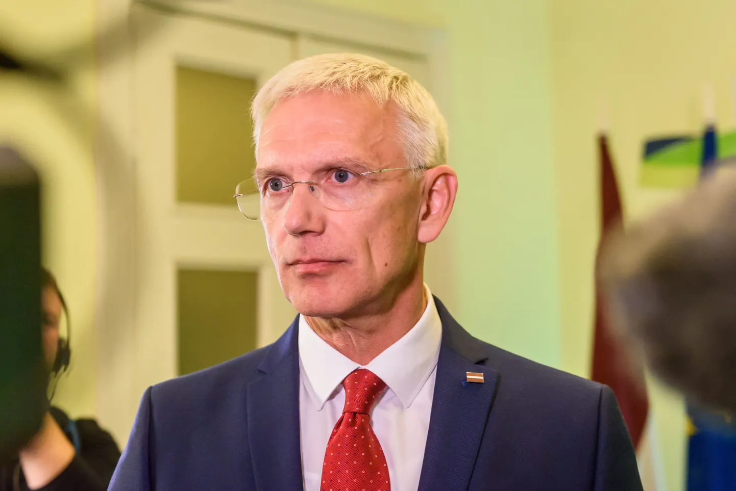 Koalitsiooniläbirääkimiste juht Arturs Krišjānis Kariņš (Uus Ühtsus).