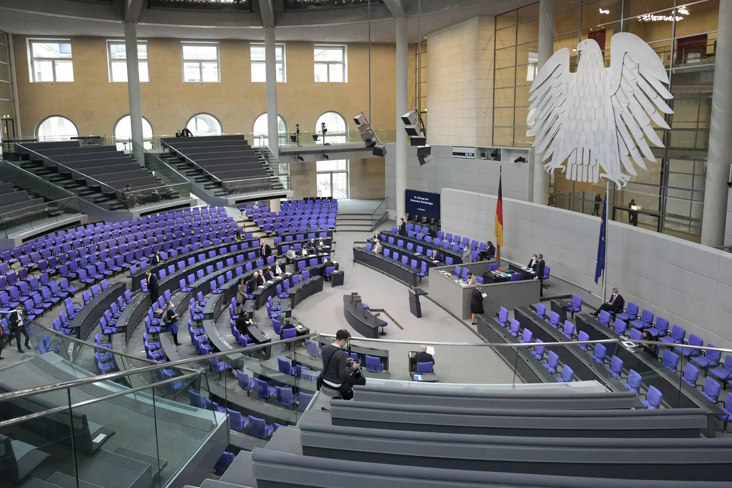 Bundestagi istungisaal.