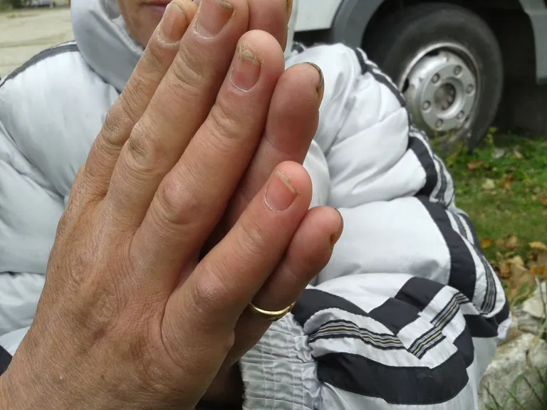 Lasnamäe kodutud Katerina ja Nikolai. Foto: