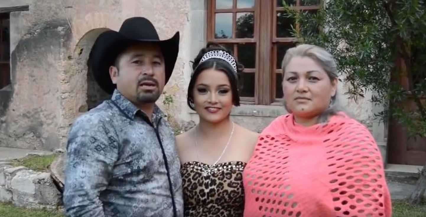 Rubi Ibarra Garcia koos vanematega