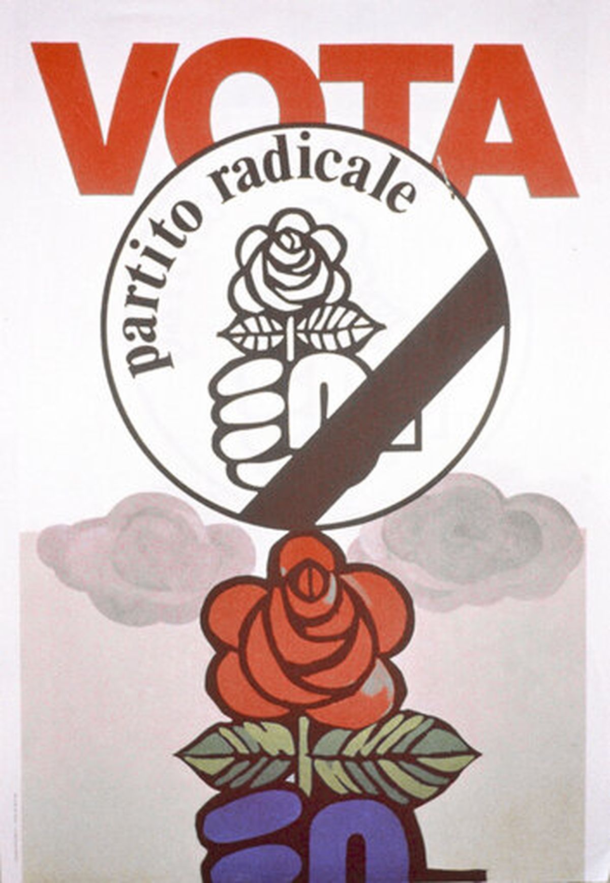 Предвыборный плакат Итальянской радикальной партии, использованный в европейской избирательной кампании 1984 года.