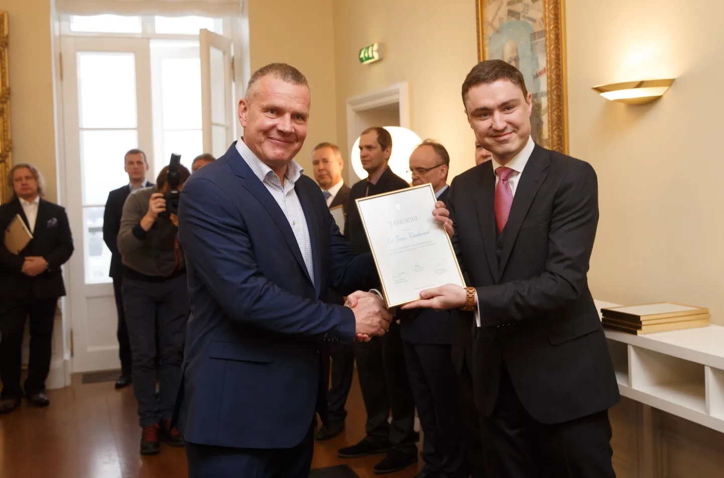 Peaminister tunnustas suurimaid maksumaksjaid.